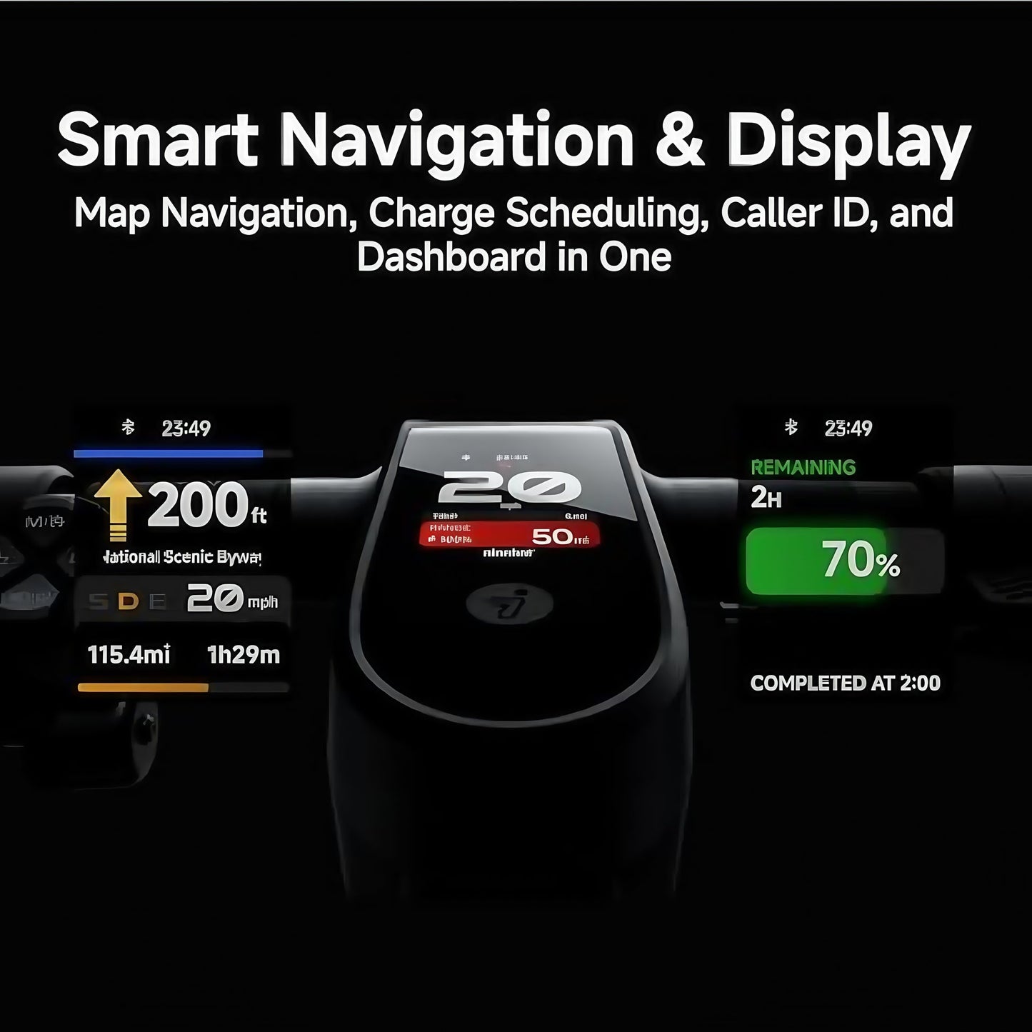 Ninebot E2 Pro Electric Scooter: Long Range Battery, One-Step Folding, Bright Headlight & LED